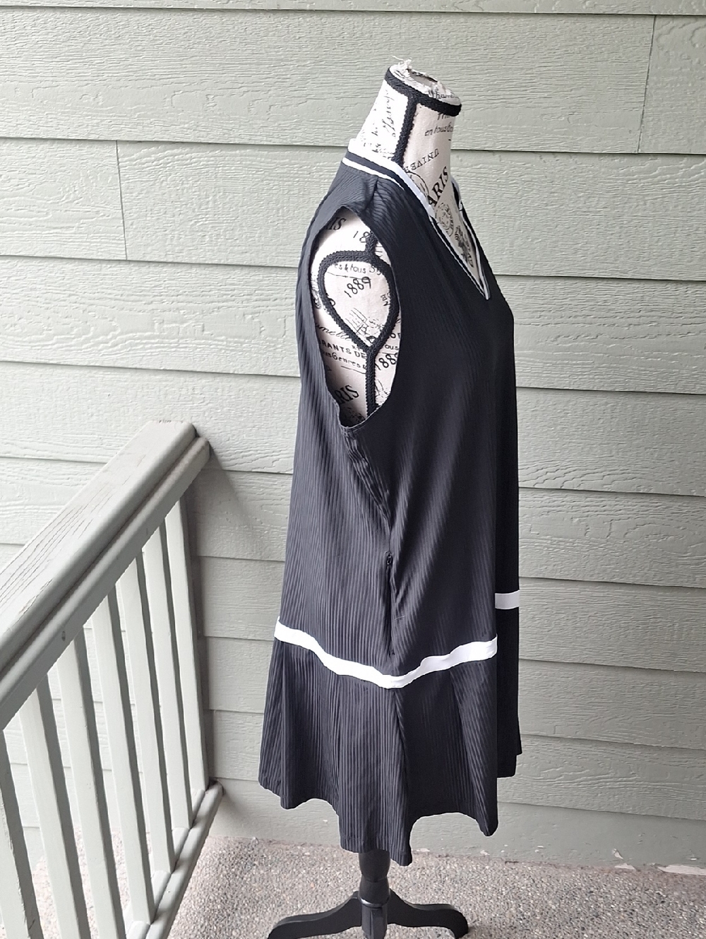 NWT Slazenger Black and White Golf Polo Dress Plus Size XXL - Picture 9 of 14